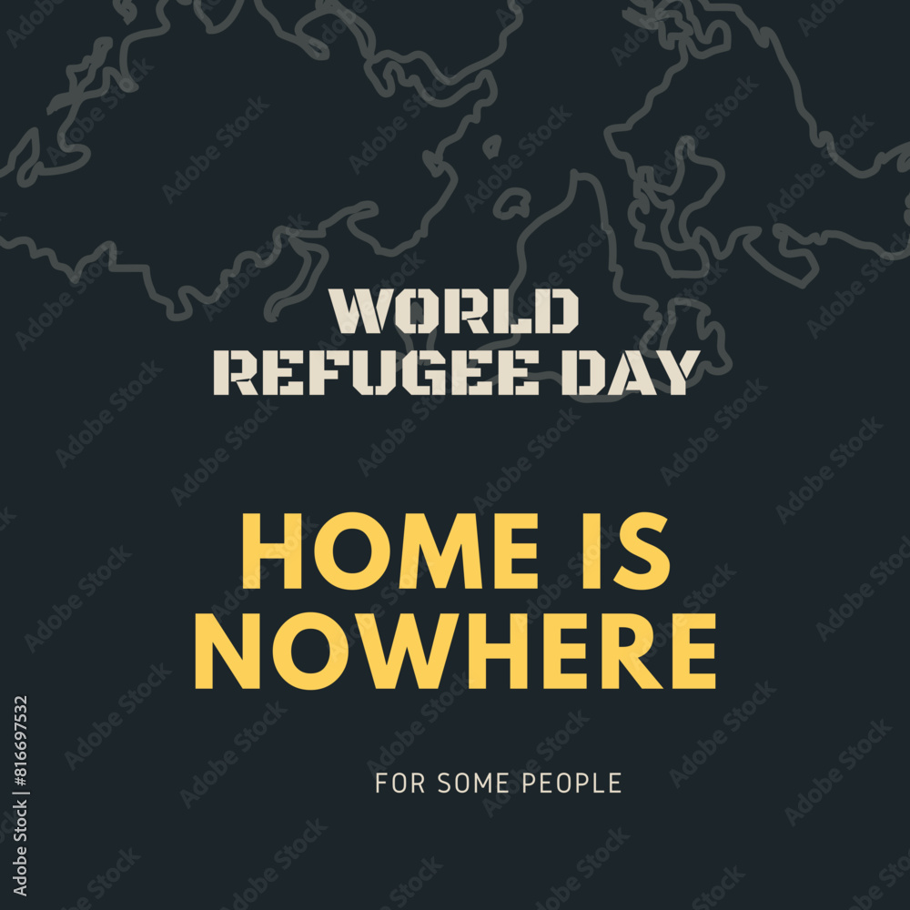 Refugees. World Refugee Day. People are being evacuated from the war zone. Women, children, old people go with their things. Vector image.World Refugee day concept Vector Illustration. World refugee d