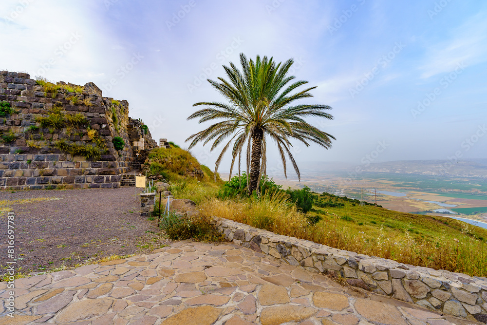 Lower Jordan valley landscape, from Belvoir Fortres