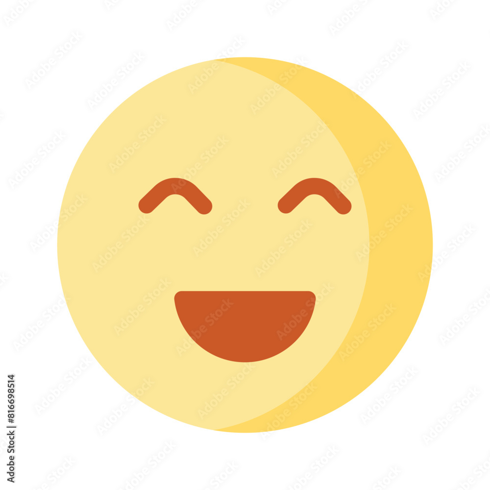 An editable icon of laughing emoji, easy to use and download An editable icon of laughing emoji, easy to use and download