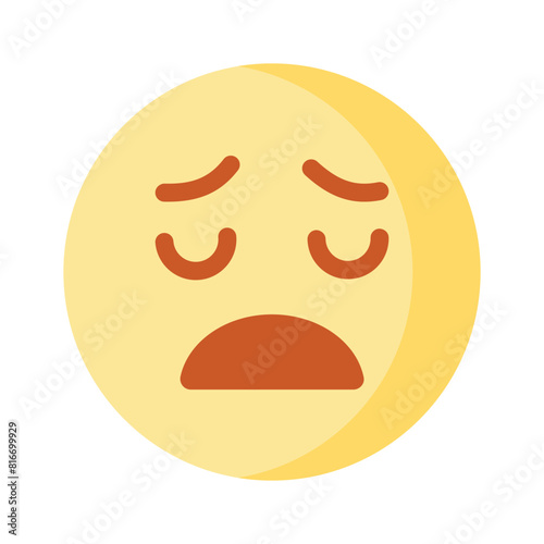 Unique and premium vector of tired emoji, editable icon
