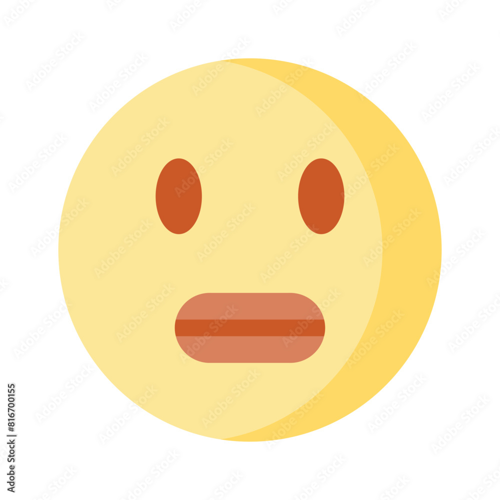 Scared emoji icon design, ready to use vector Scared emoji icon design, ready to use vector