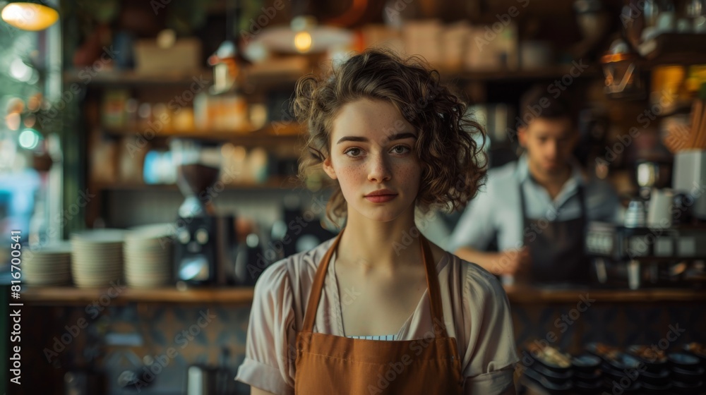 The Barista at Her Cafe