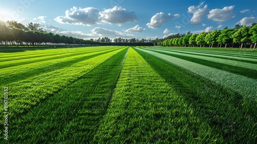 Sun-kissed Soccer Field