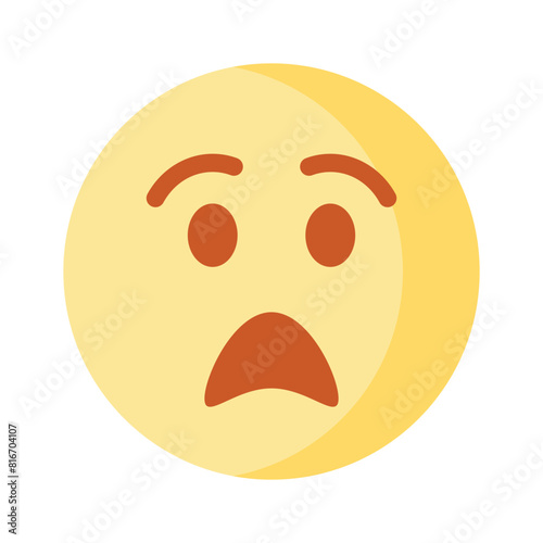 Scared emoji vector design, premium icon easy to use and download