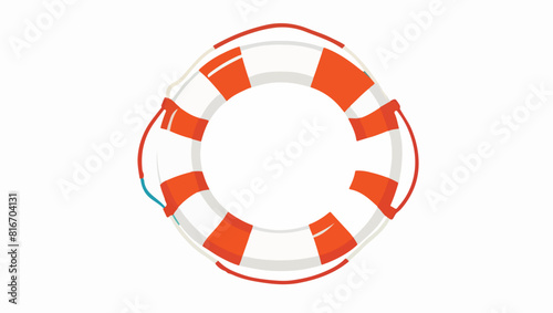 Rescue Ready: Lifesaver Flotation Device Vector Art