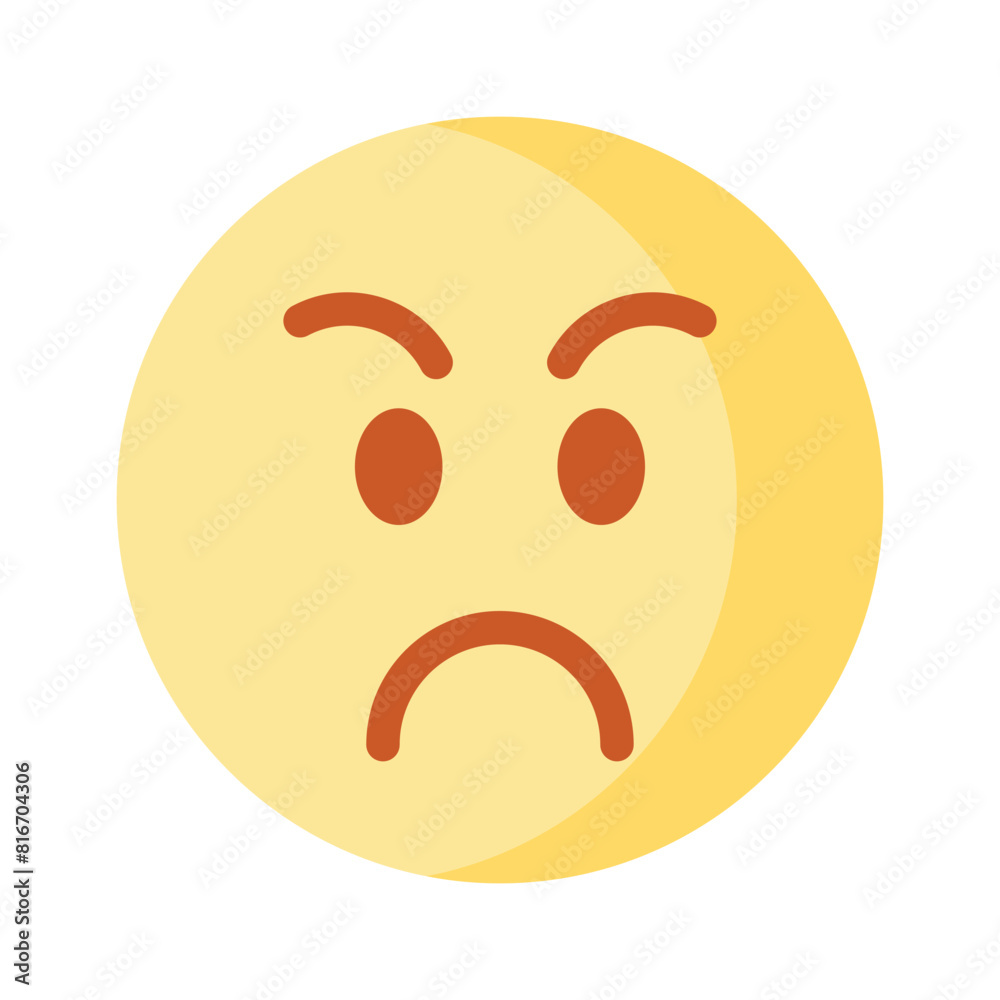Fototapeta premium Have a look at this amazing icon of angry emoji, premium vector