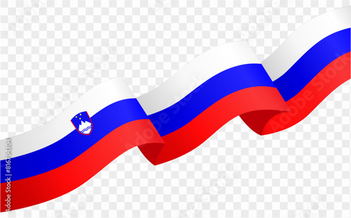 Free Download Slovenia flag wave isolated on png or transparent background vector illustration. - GFXLoad