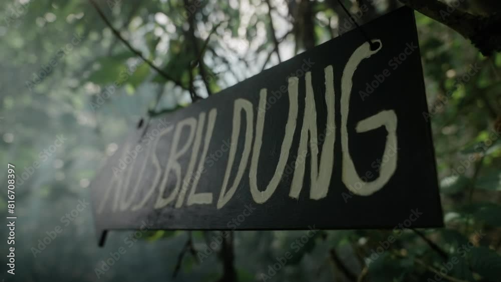 Closeup shot of black sign with Closeup shot of black sign with