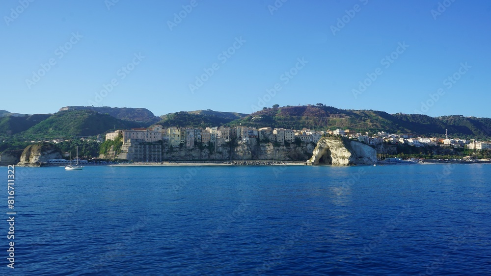 view from the sea, Tropea, Italy view from the sea, Tropea, Italy