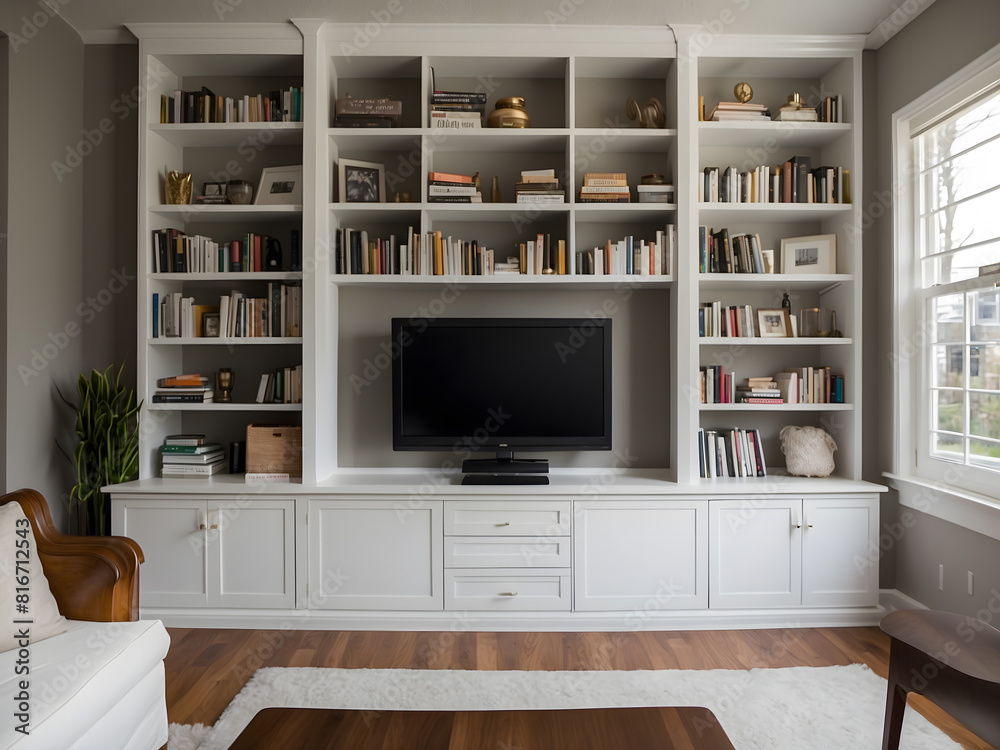 A pair of white bookcases with open shelves on each side, shelves, bookshelves, book shelf, book case, bookshelves, shelf, bookshelf, book shelf small library, ikea, shelves full, white map library