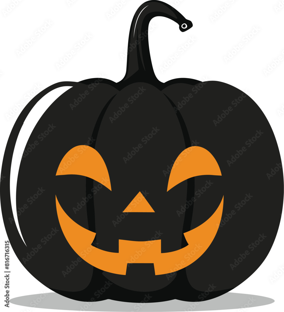 Halloween Pumpkin Flat Icon Illustrator Artwork Halloween Pumpkin Flat Icon Illustrator Artwork
