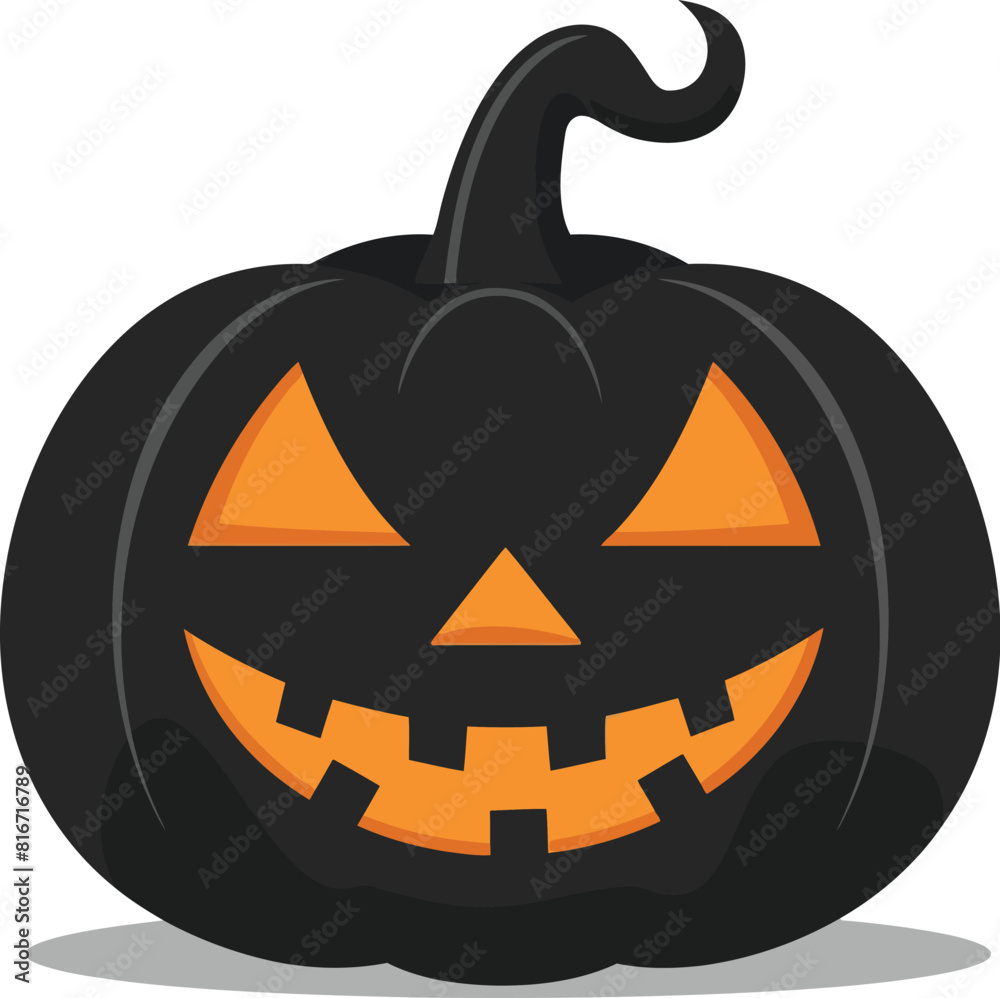 Halloween Pumpkin Flat Icon Illustrator Artwork Halloween Pumpkin Flat Icon Illustrator Artwork