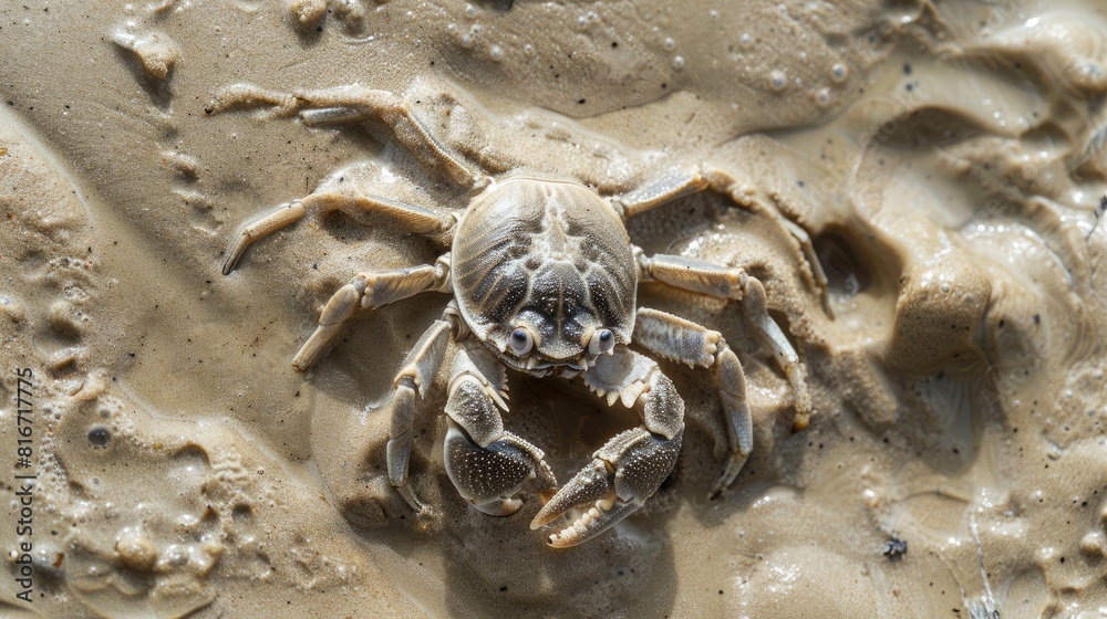 Ghost crabs create intricate sand designs and holes leaving behind tiny ...