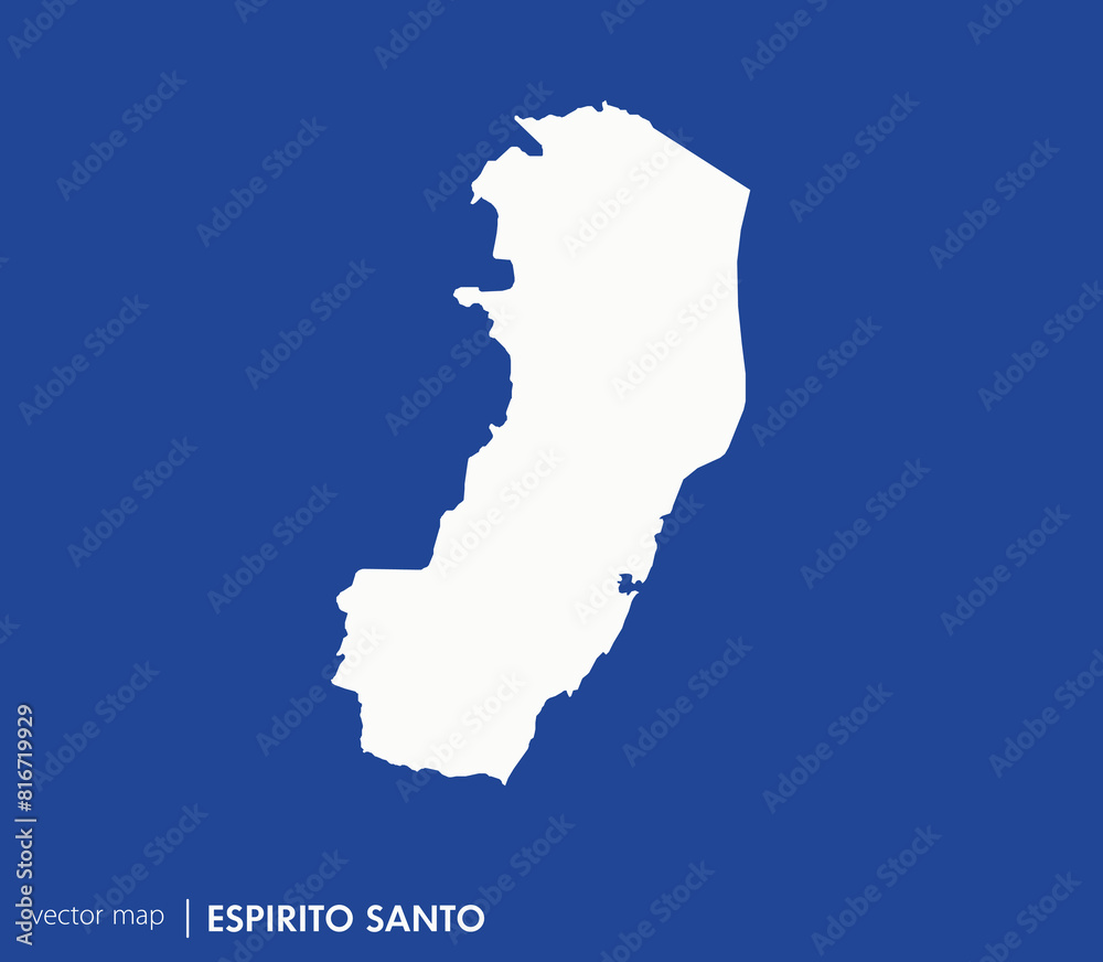 Espírito Santo state map. Federative unit of Brazil. Vector map for any needs.
Espírito Santo state map. Federative unit of Brazil. Vector map for any needs.