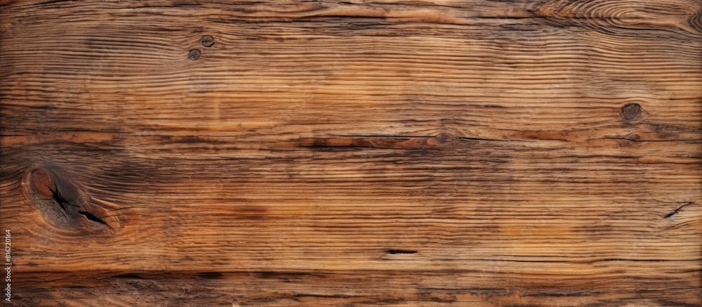 Fototapeta premium Texture surface of an antique wooden plank board with copy space image