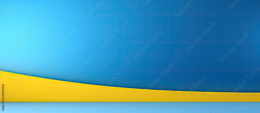 Template with a blue and yellow colored background offering copy space for text Template with a blue and yellow colored background offering copy space for text