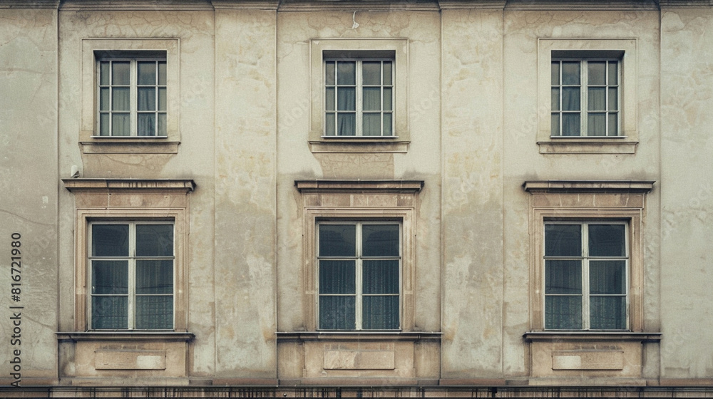 architectual building facade with windows architectual building facade with windows