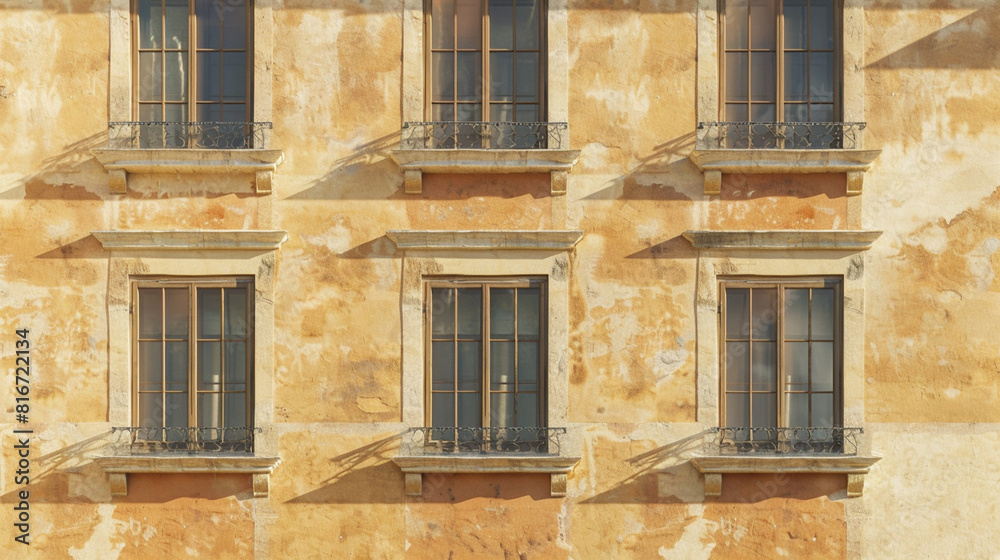 Obraz premium architectual building facade with windows
