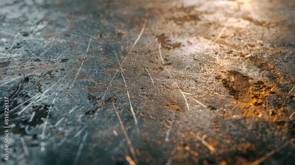 Detailed view of scratched metal surface, suitable for industrial concepts Detailed view of scratched metal surface, suitable for industrial concepts