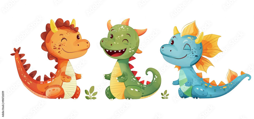Fototapeta premium set of funny monsters