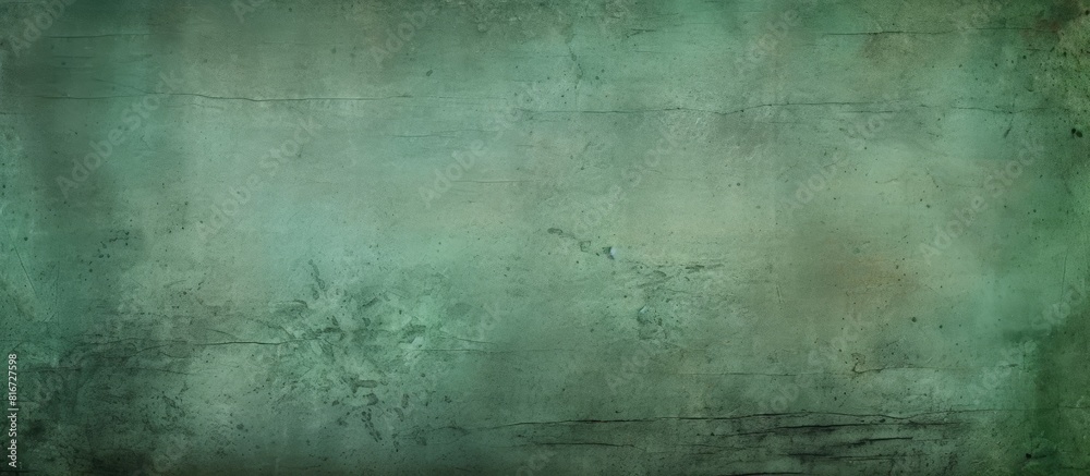 Obraz premium A worn green backdrop with grunge background or texture providing ample copy space for images