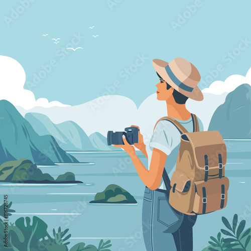 Tourism Travel Tourist Wild nature Summer Sea view