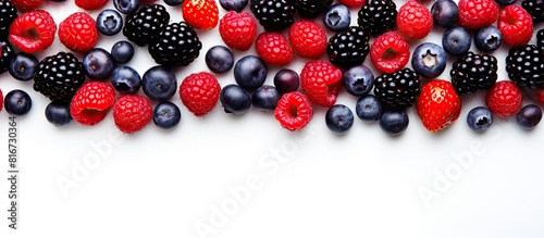 Top view of a fresh berries...