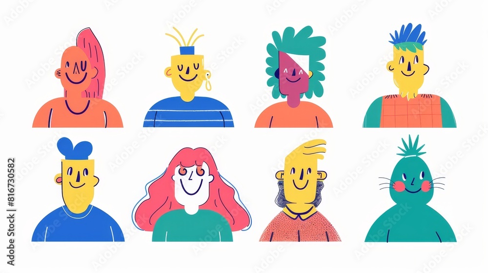 Faces of one or more groups of sad people are covered by smiling masks expressing positive and happy emotions. Characters hiding individuality, psychological problems, hypocrisy, flat modern Faces of one or more groups of sad people are covered by smiling masks expressing positive and happy emotions. Characters hiding individuality, psychological problems, hypocrisy, flat modern