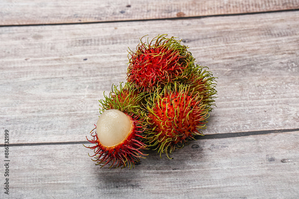 Sweet juicy tropical fruit rambutan Sweet juicy tropical fruit rambutan