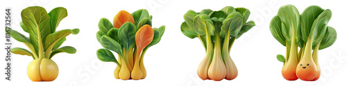 Soft Smooth Bok Choy Hyperrealistic Highly Detailed Isolated On Transparent Background Png File photo