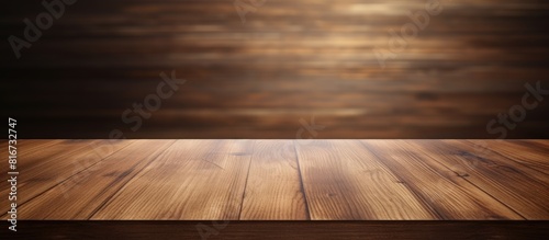 Copy space image of a wooden table top or laminate floor providing a textured background