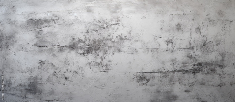 Fototapeta premium A textured gray wall made of cement with a slightly light gray color providing an abstract paint texture as a background for a copy space image