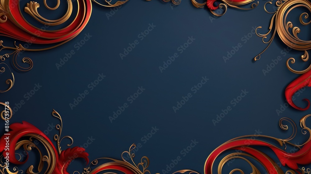 Abstract background with maroon and silver curves on beige paper Abstract background with maroon and silver curves on beige paper