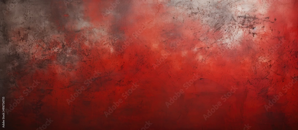 A vibrant wall painted in shades of light and dark red serving as a captivating background or textured surface for a copy space image