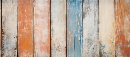 Street fence made of worn w...