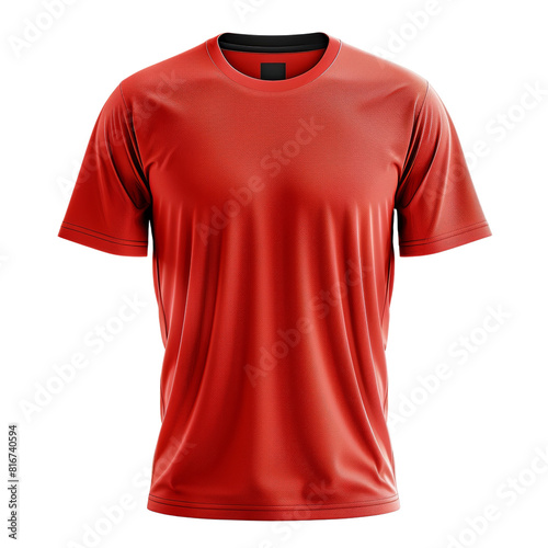 t shirt isolated on white transparent. Athletic apparel  blank soccer team tshirt template