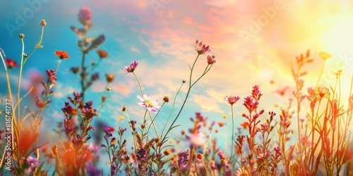 Sunlit Field of Flowers © Rene Grycner