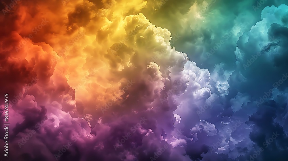 Multicolor abstract background. Rainbow clouds. Multicolor abstract background. Rainbow clouds.