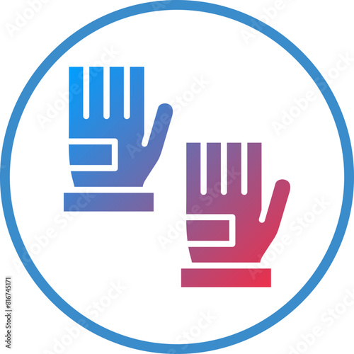 Vector Design Fingerless Gloves Icon Style