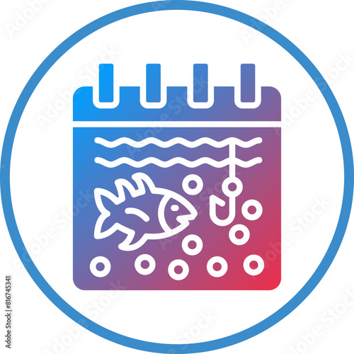 Vector Design Fishing Season Icon Style