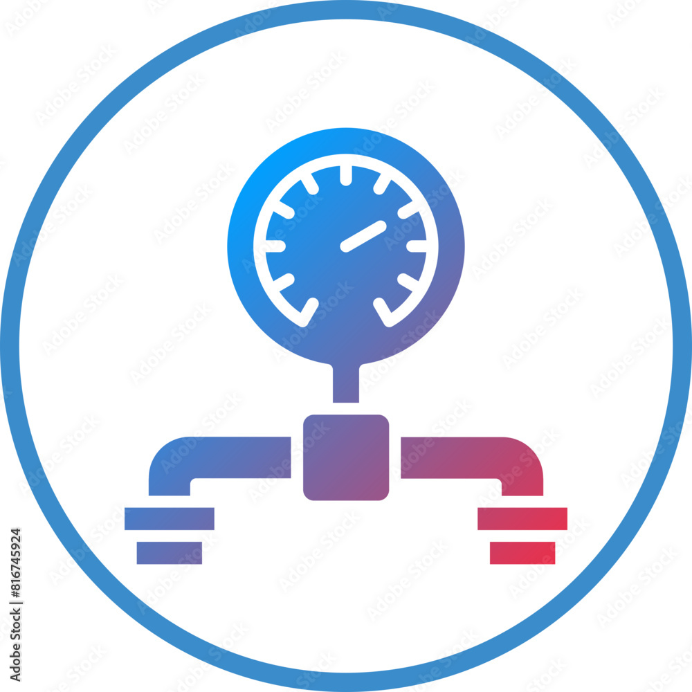 Vector Design Pressure Gauge Icon Style Vector Design Pressure Gauge Icon Style