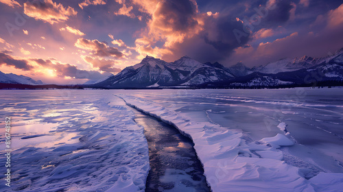 sunrise in the mountains