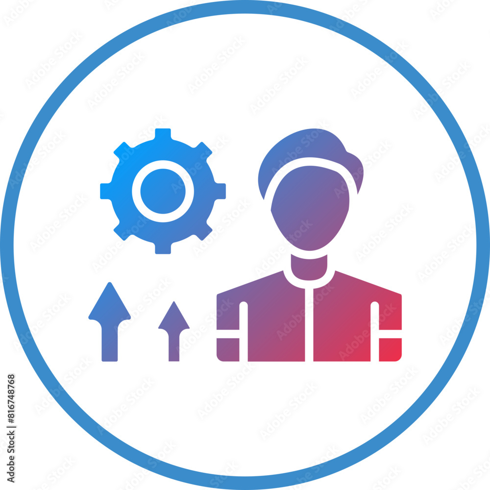 Vector Design Persona Development Icon Style Vector Design Persona Development Icon Style