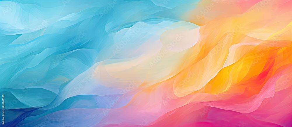 An abstract art style with vibrant colors and a paper texture is perfect for creating a captivating background postcard or any design that requires a gradient The copy space image lends itself to cre An abstract art style with vibrant colors and a paper texture is perfect for creating a captivating background postcard or any design that requires a gradient The copy space image lends itself to cre