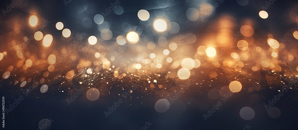 An elegant abstract background with bokeh lights and stars creating a textured copy space image An elegant abstract background with bokeh lights and stars creating a textured copy space image