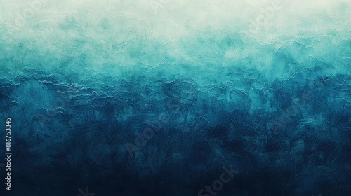 Oceanic Gradient An oceanic gradient transitioning from deep navy blues to vibrant turquoise and aquamarine tones evoking the serene beauty and vastness of the sea. photo