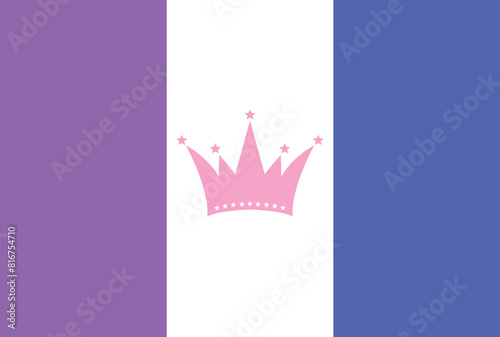 Drag pride flag in vector format