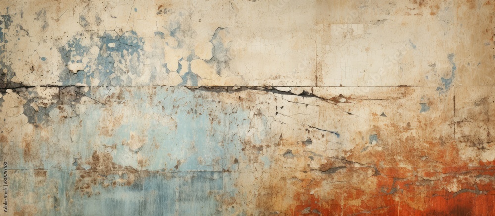 Old wall with layers of peeling paint grunge background or texgture. copy space available Old wall with layers of peeling paint grunge background or texgture. copy space available