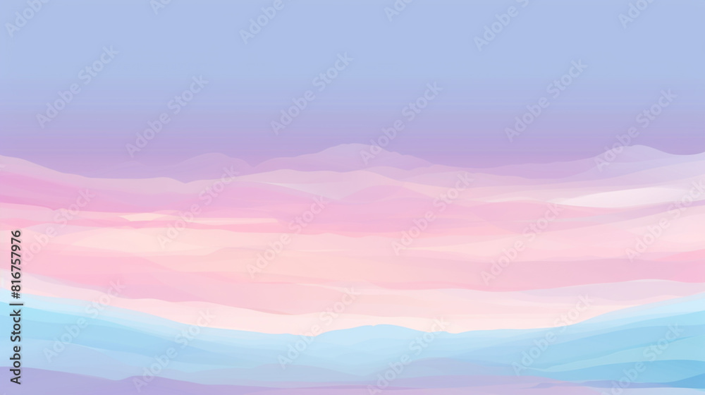 Pastel Sky Gradient A pastel sky gradient transitioning from soft baby blues to delicate pinks and lavender hues reminiscent of a dreamy and ethereal sunset sky.
