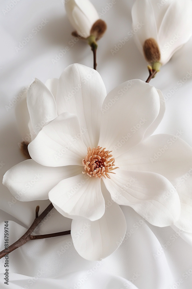 Close up white flower Close up white flower